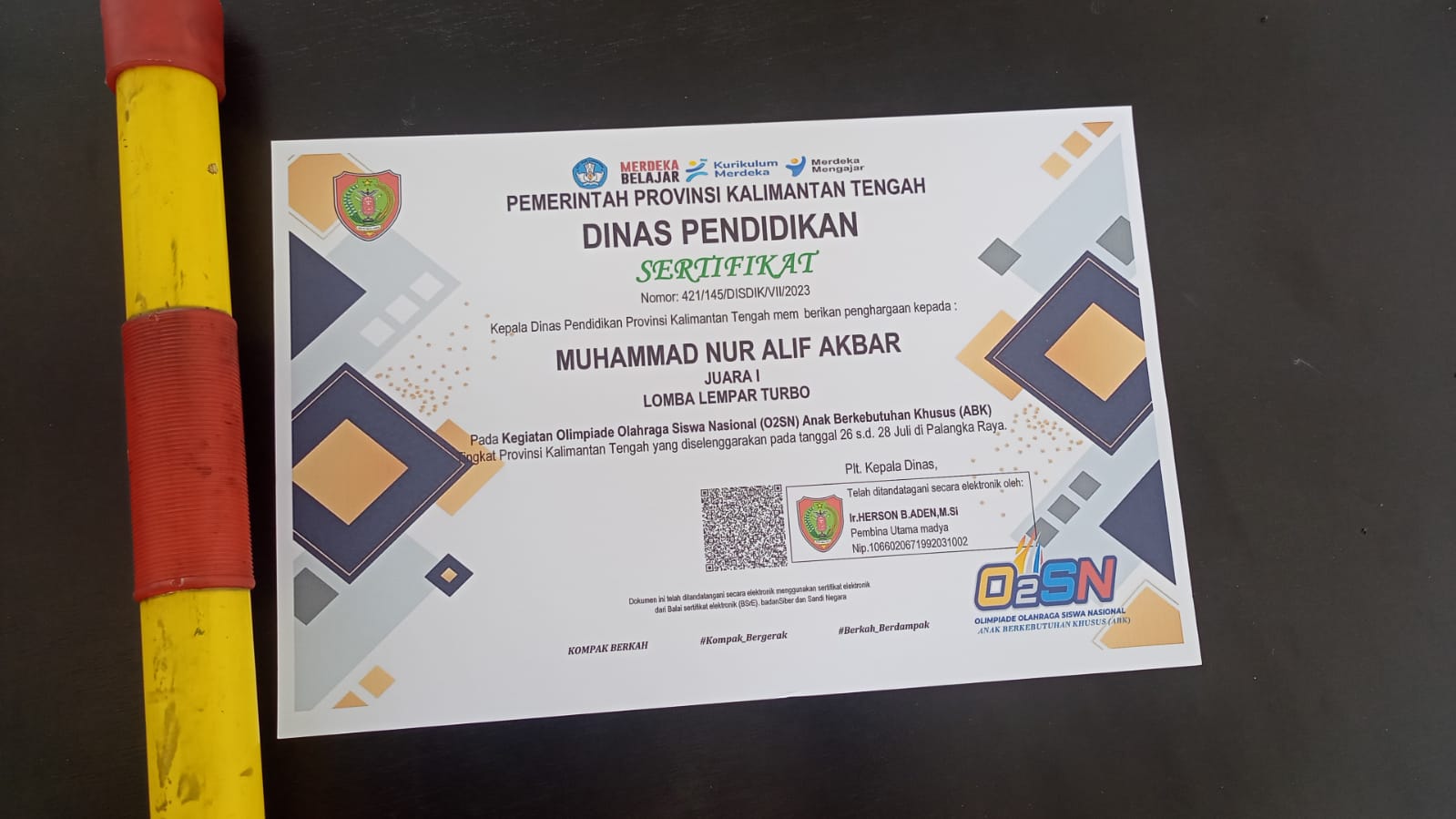 Persiapan Kegiatan Lomba O2SN Pendidikan Khusus Lempar Turbo Tingkat Nasional Tahun 2023
